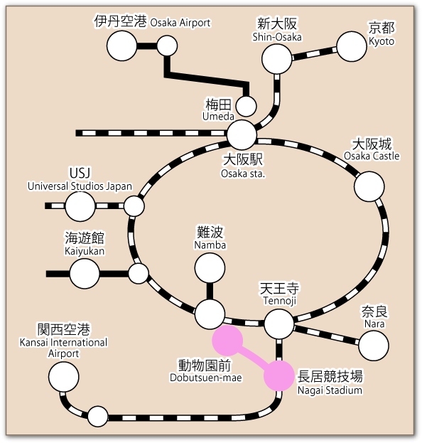 長居競技場マップ